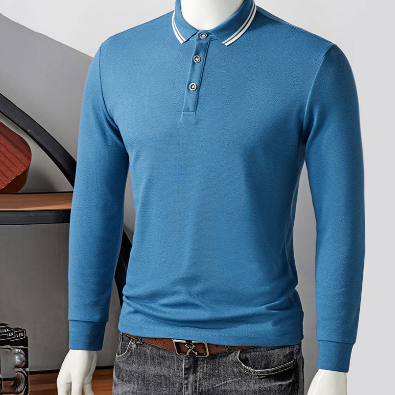 Lapel Solid Color Polo Shirt