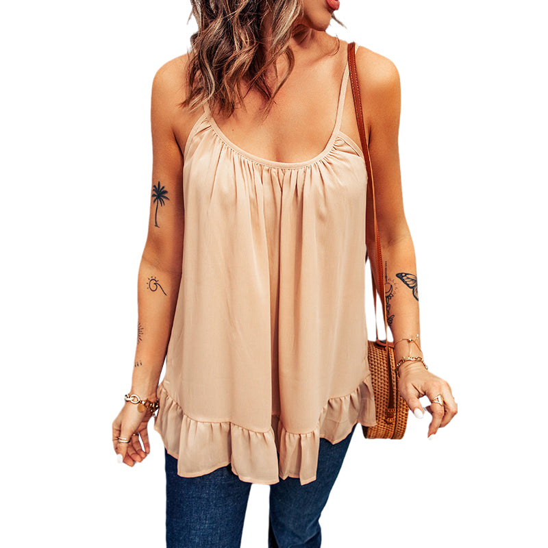 Ruffled Camisole T-Shirt