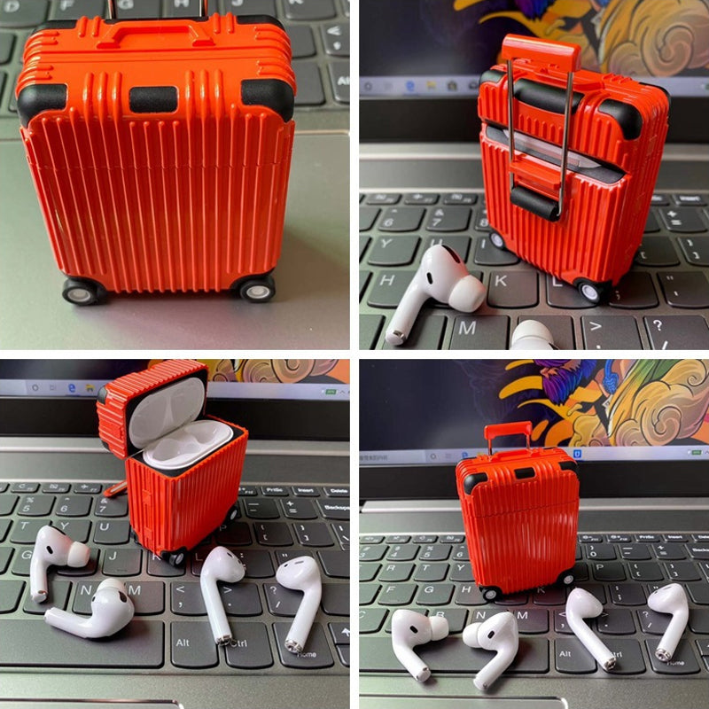 Funny Luggage Earphones Case