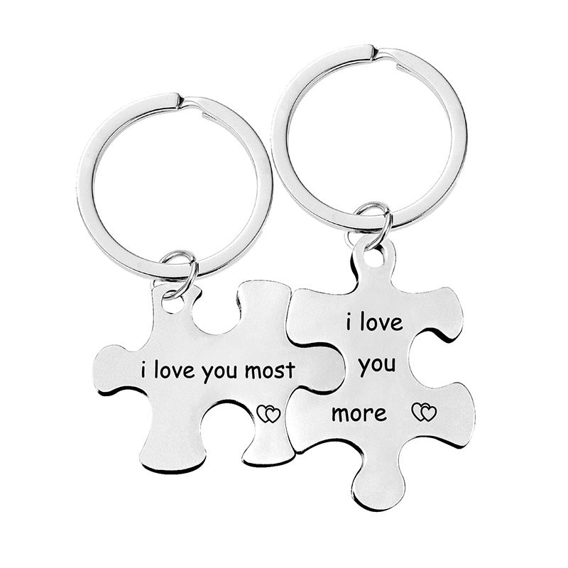 Puzzle Keychain Set for Couple