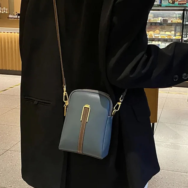 New Lychee Pattern Leather Mobile Phone Bag