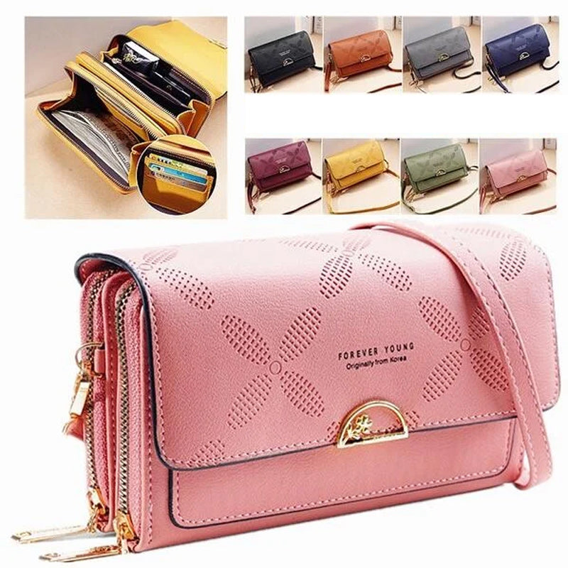 Double Layer Crossbody Purse Bag