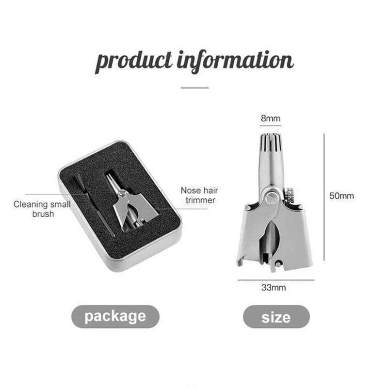 Safe Touch Stainless Steel Nose Hair Trimmer