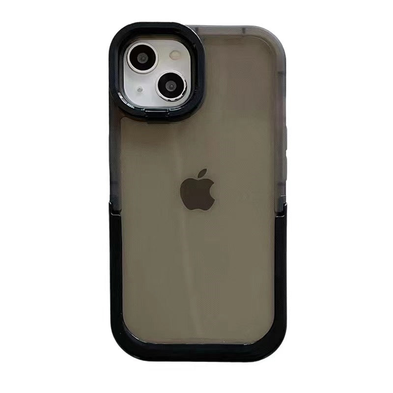 Double Stand Transparent TPU Iphone Case