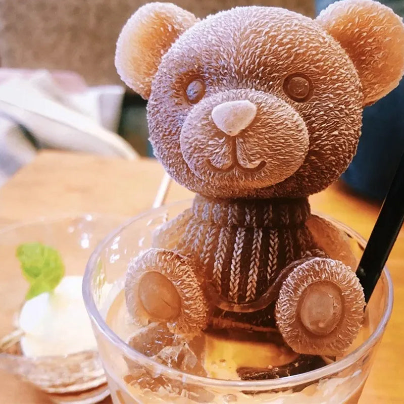 3D Teddy Bear Ice Cube Maker