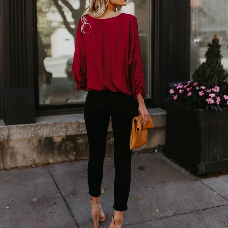 Cotton Button Long Sleeve T-Shirt
