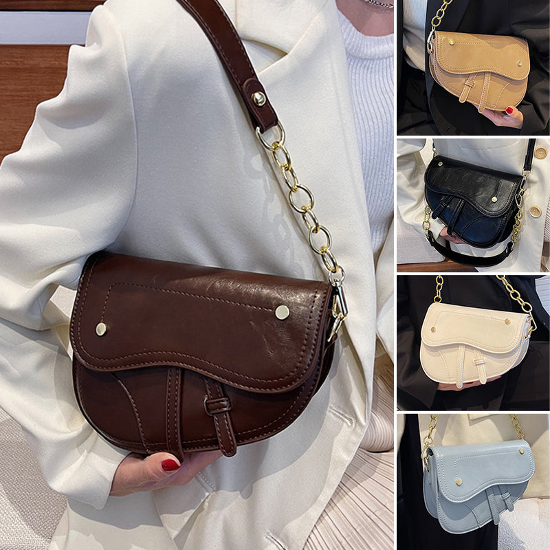 Luxury Vintage Ornament Saddle Bag