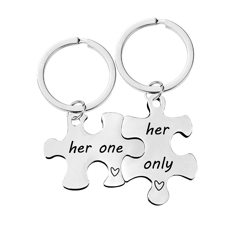 Puzzle Keychain Set for Couple