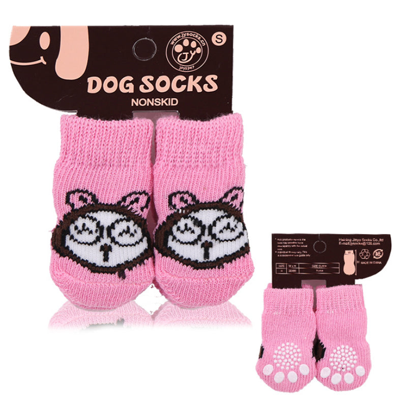 Non-slip Pet Socks with 4 straps