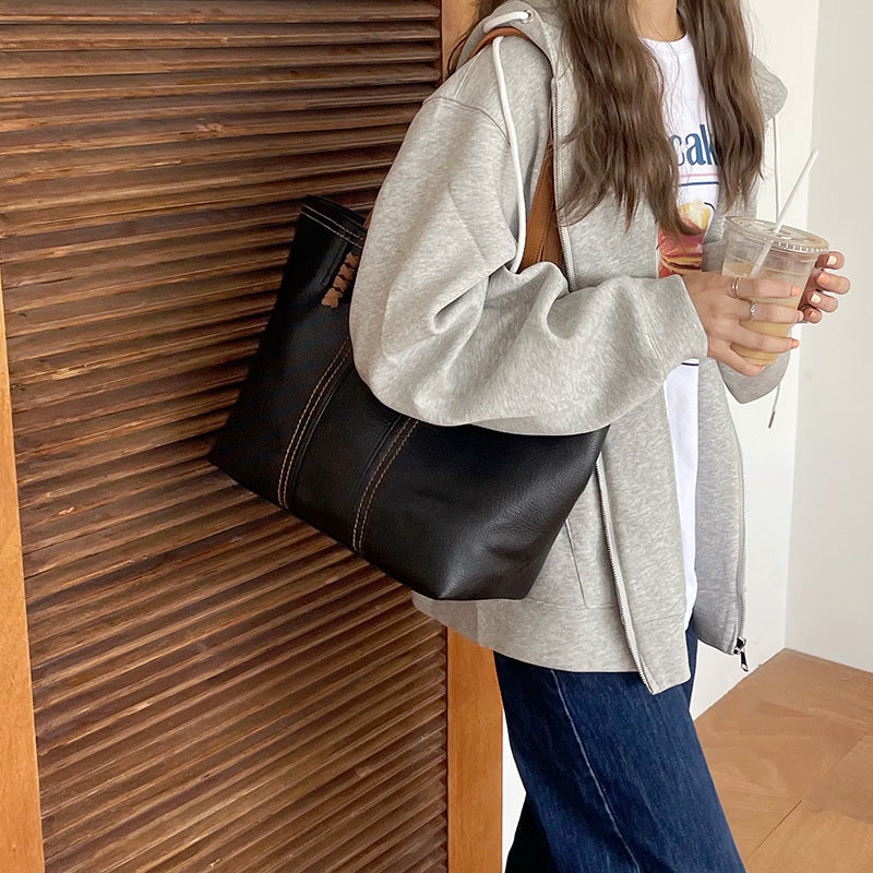 Quality Leather Simple and Versatile Shoulder Bag