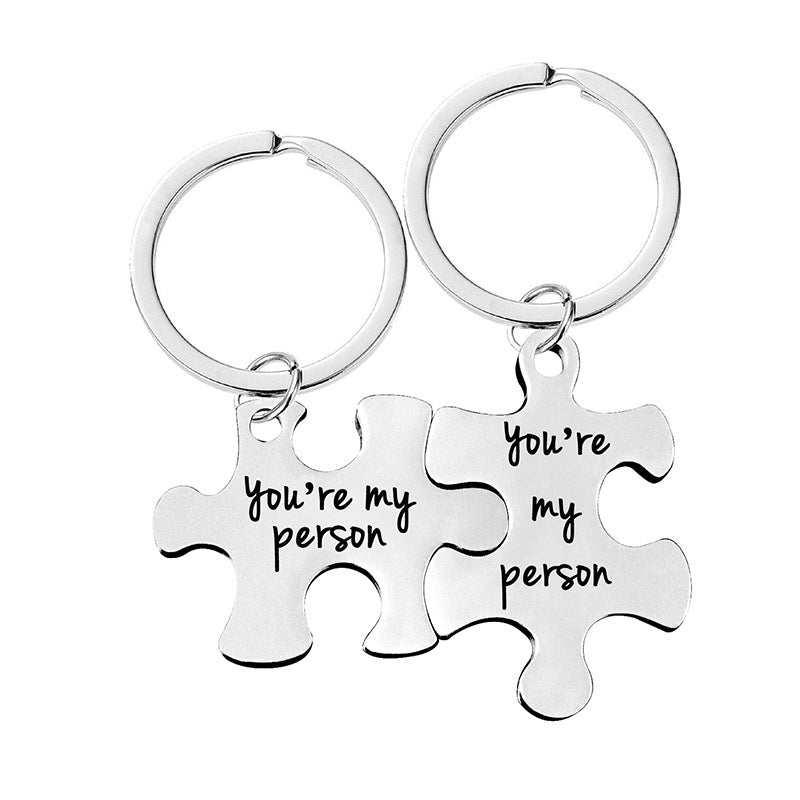 Puzzle Keychain Set for Couple