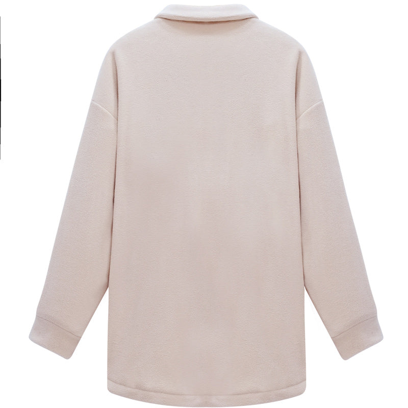 Paneled Contrast Loose Jacket