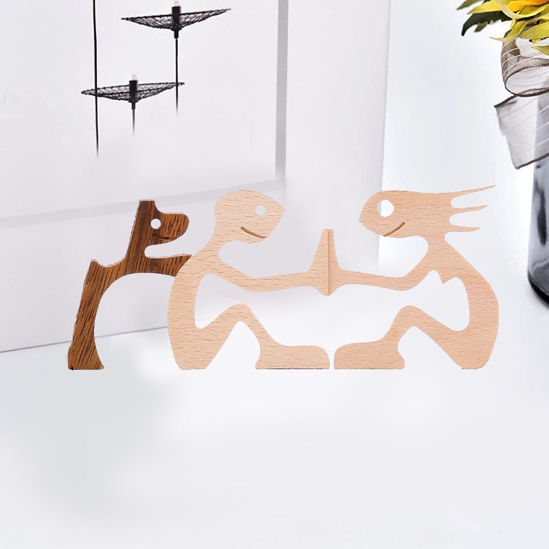 Pet Lover - Wood Sculpture Table Ornaments