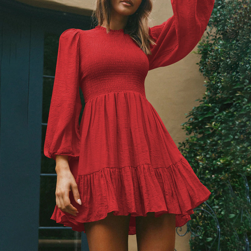 Long Sleeve Ruffle Dress