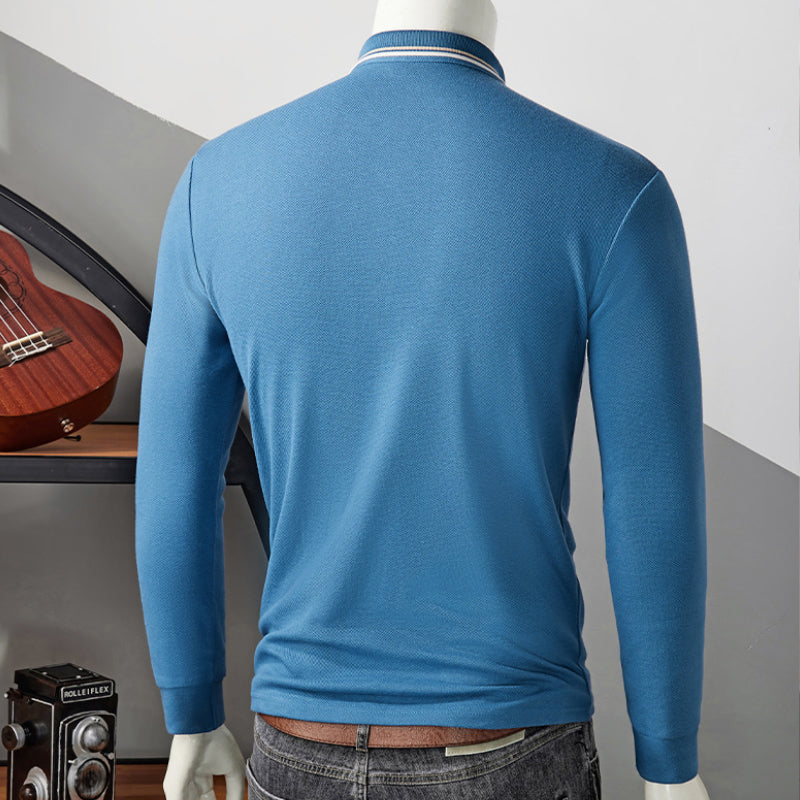 Lapel Solid Color Polo Shirt