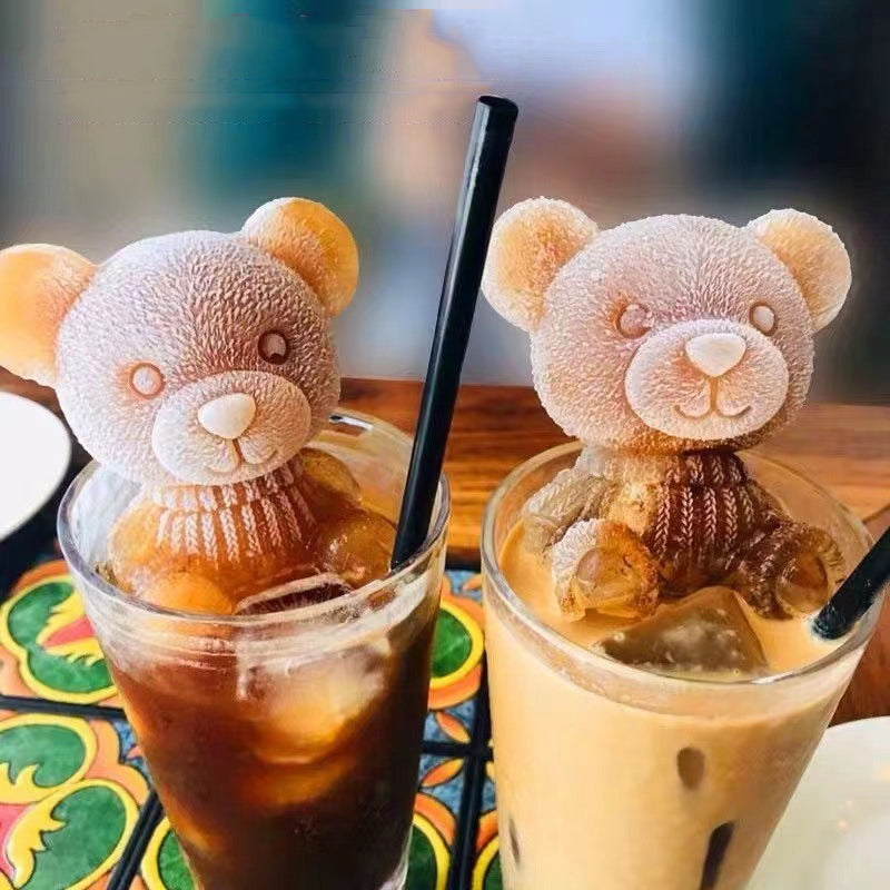 3D Teddy Bear Ice Cube Maker