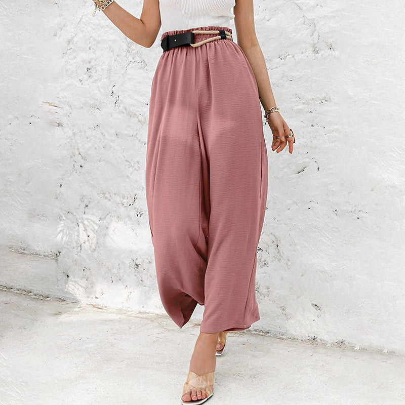 High Waist Wide Leg Casual Loose Pants