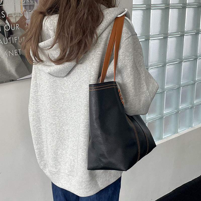 Quality Leather Simple and Versatile Shoulder Bag