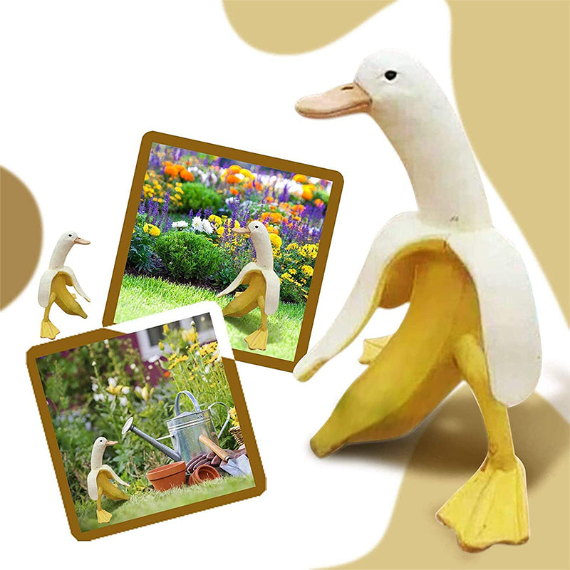 Creative Art-Banana Duck Gardening Ornament