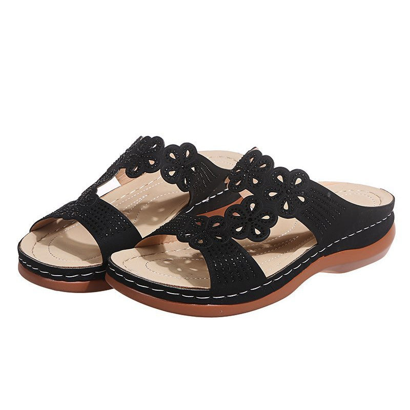 Women'S Hollow Casual Slope With Slippers