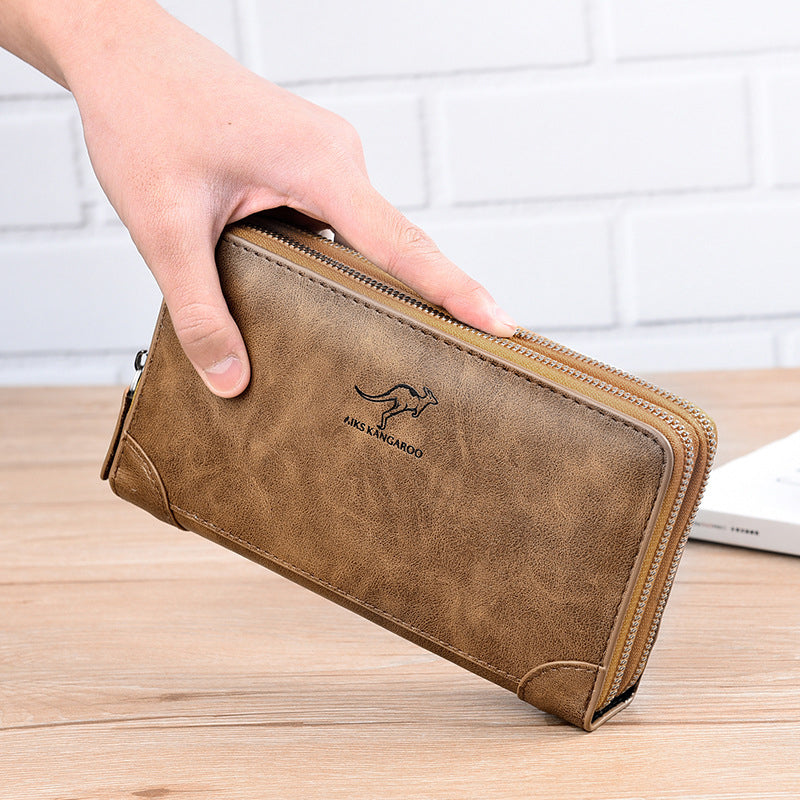 Double Zip Men's Wallet