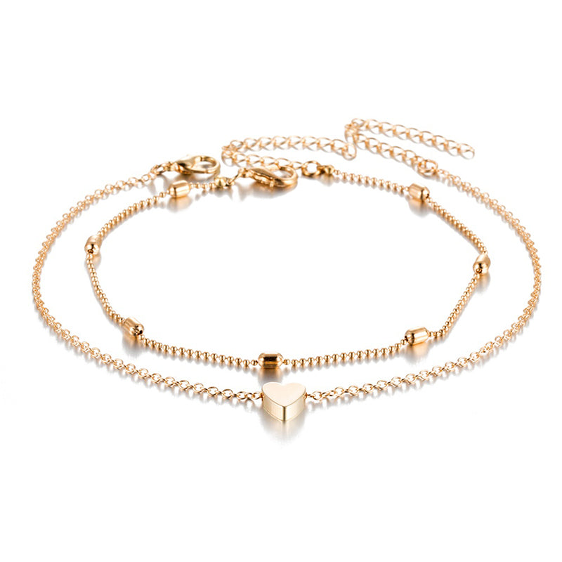 Fashion Heart Anklets for Women