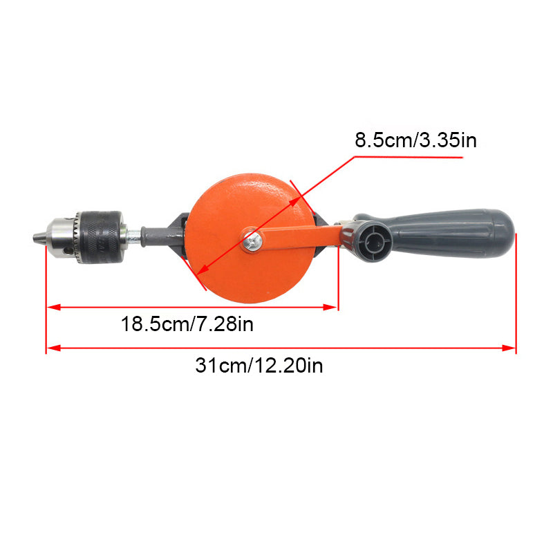 Double Pinions Crank Drill Tool