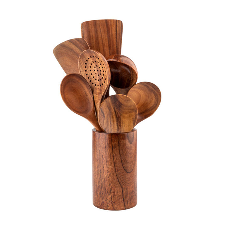 Teak Wood Cutlery Set