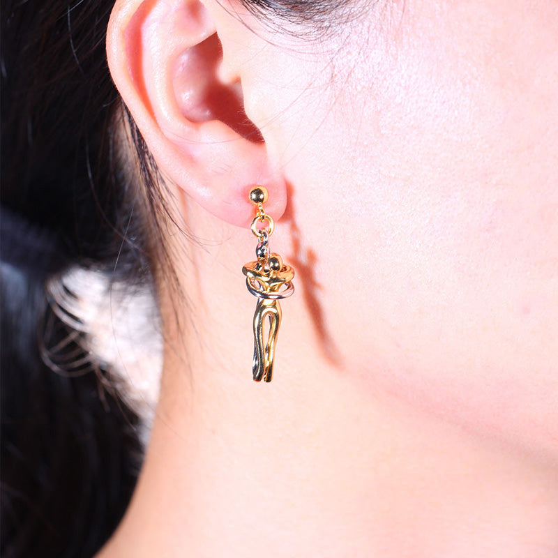 The Tale of Two Lovers Necklace and Earrings