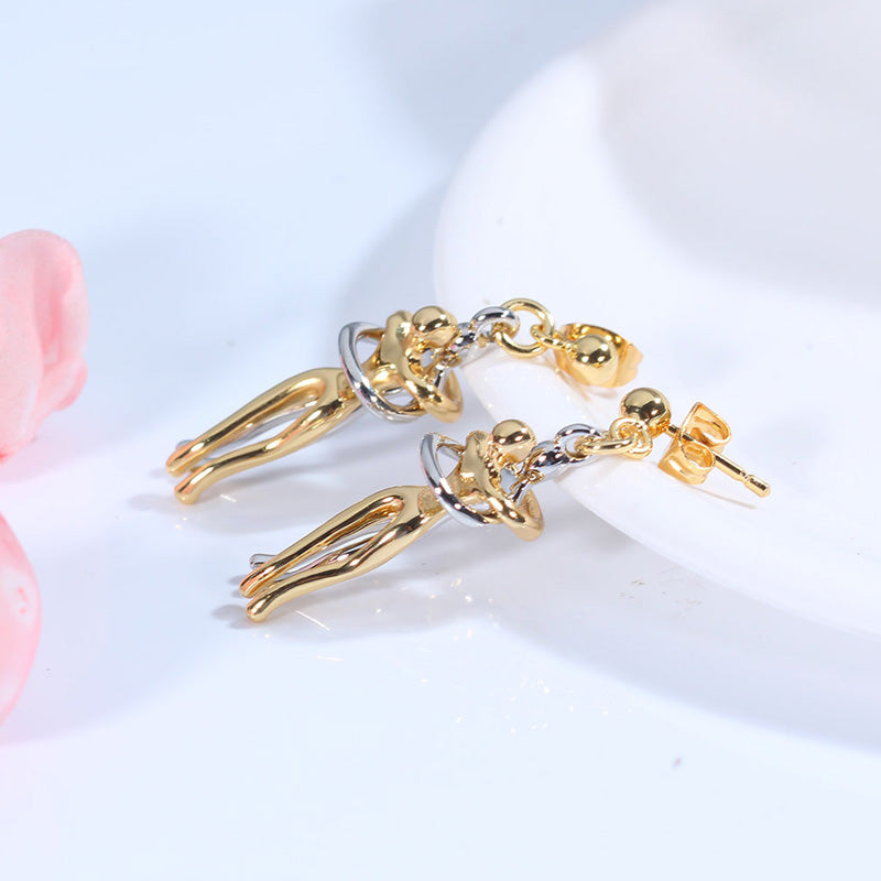 The Tale of Two Lovers Necklace and Earrings
