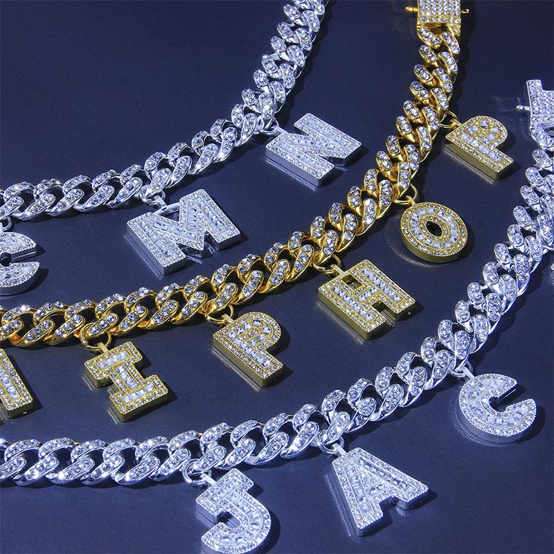 Hip Hop Initial Letters Pendant Anklets