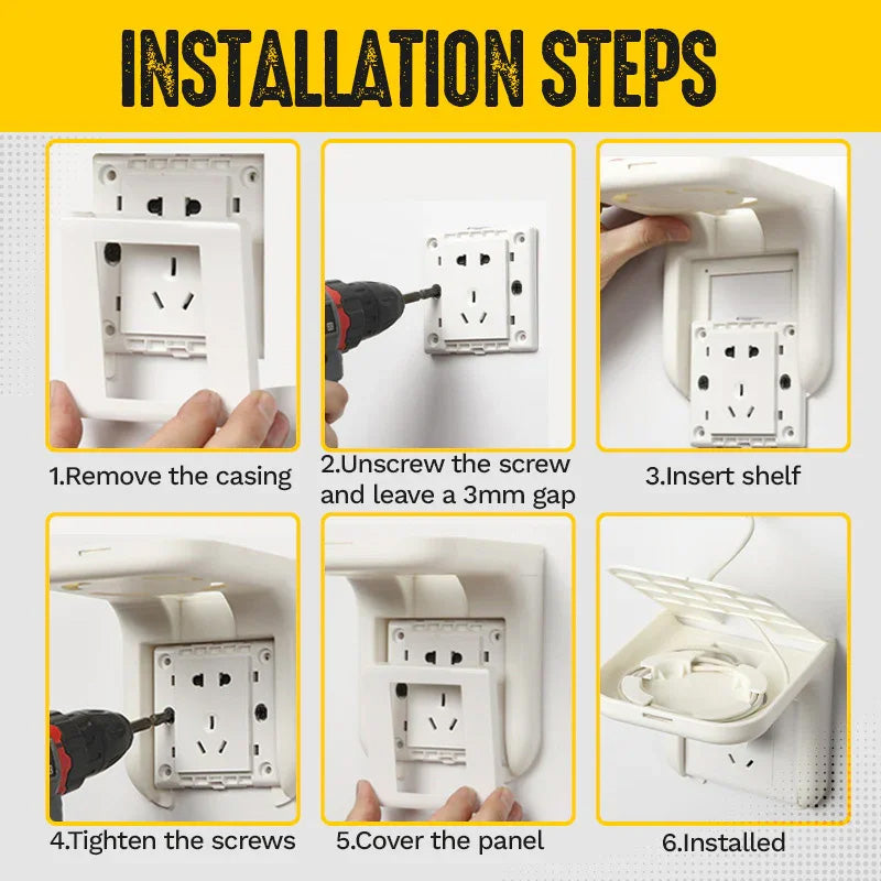 Home Wall Shelf Organizer for Outlets
