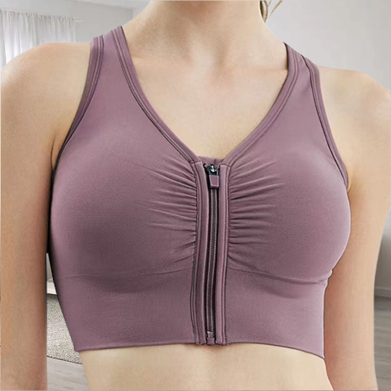 Front Zip Sports Bra