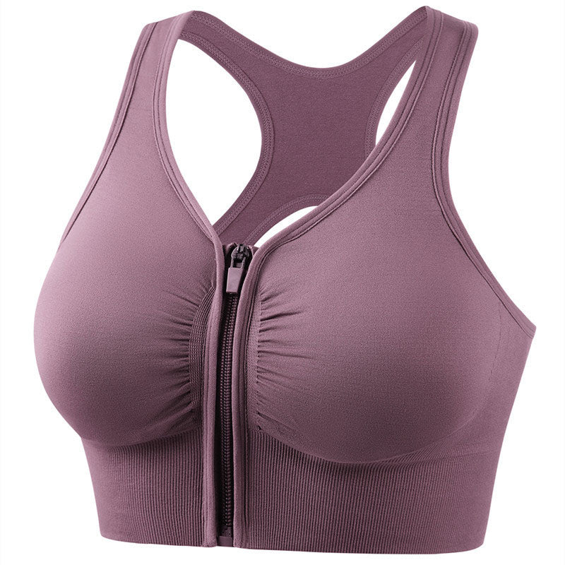 Front Zip Sports Bra