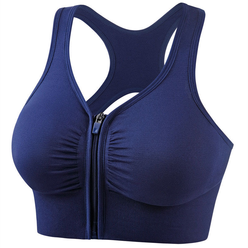 Front Zip Sports Bra