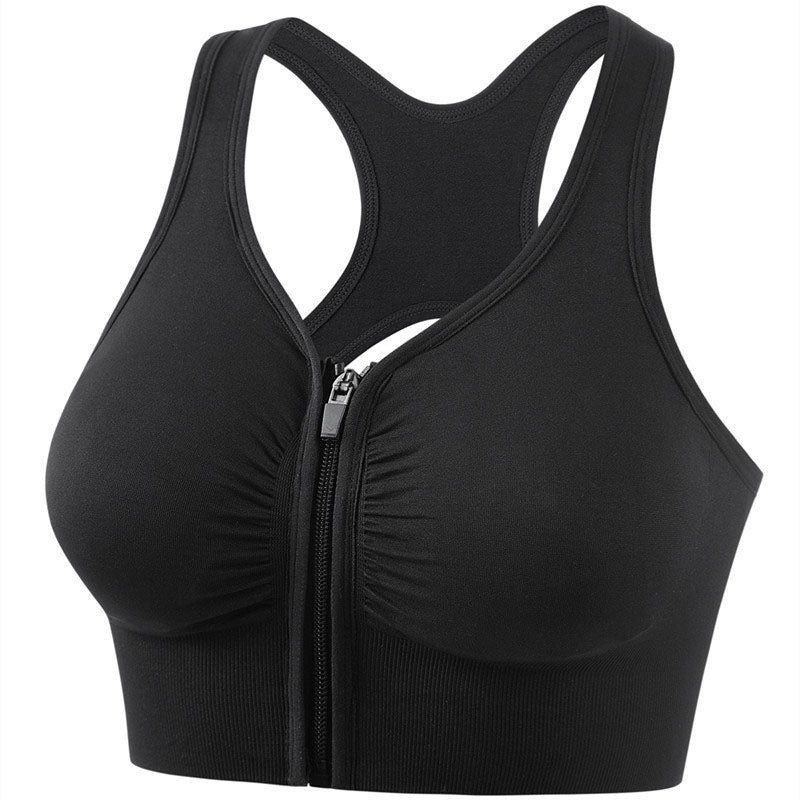 Front Zip Sports Bra