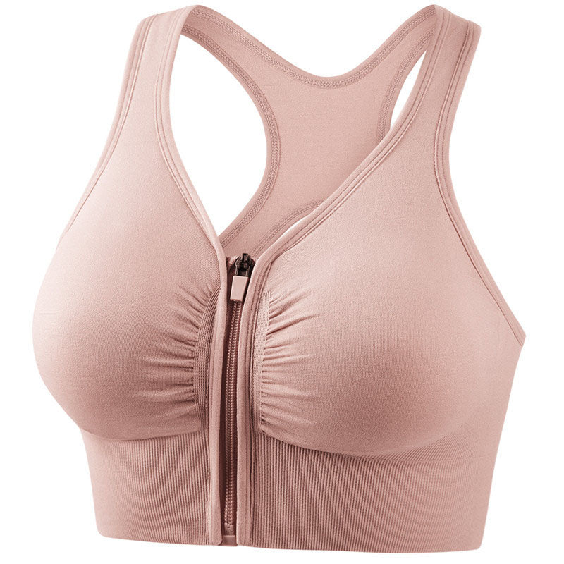 Front Zip Sports Bra