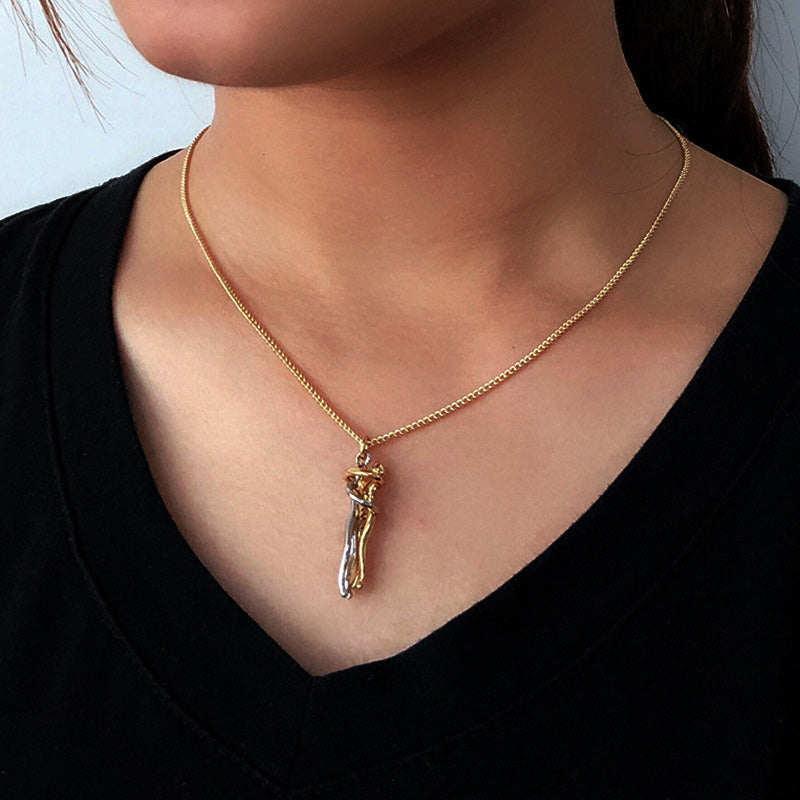 The Tale of Two Lovers Necklace and Earrings