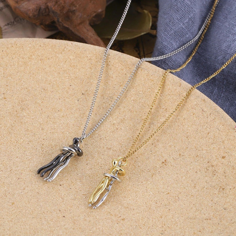The Tale of Two Lovers Necklace and Earrings
