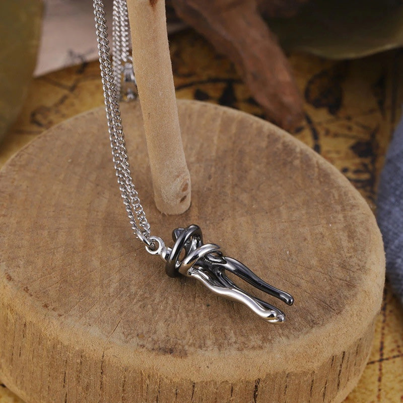 The Tale of Two Lovers Necklace and Earrings