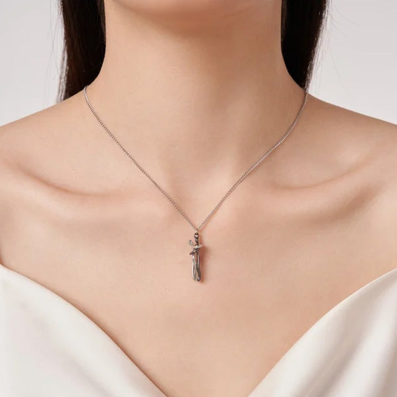 The Tale of Two Lovers Necklace and Earrings