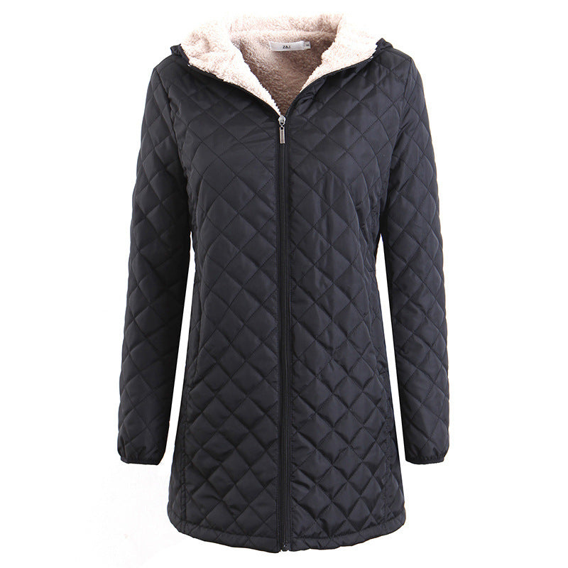 Lightweight Hooded Long Sleeve Padded Coat