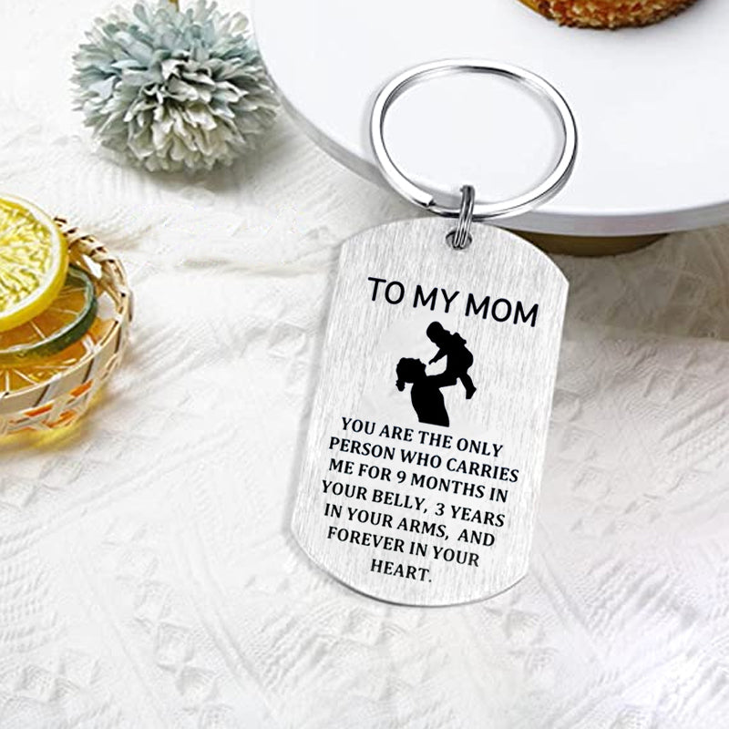 TO MY MOM Keyring, Necklace