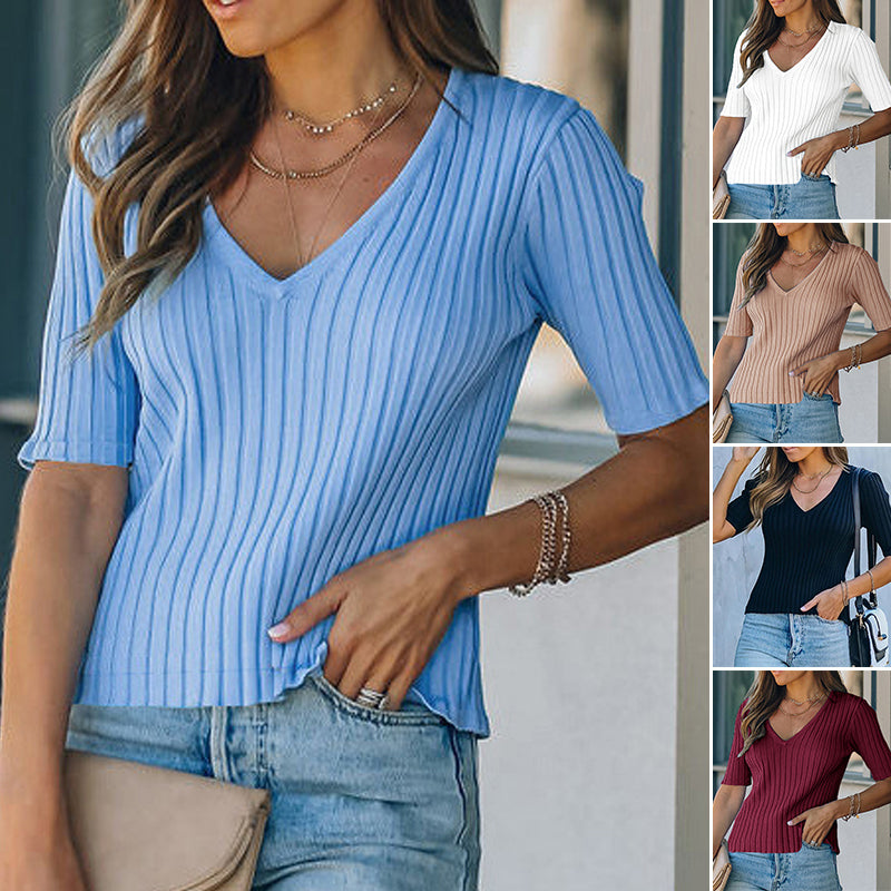 V-neck Slim Fit Sweater