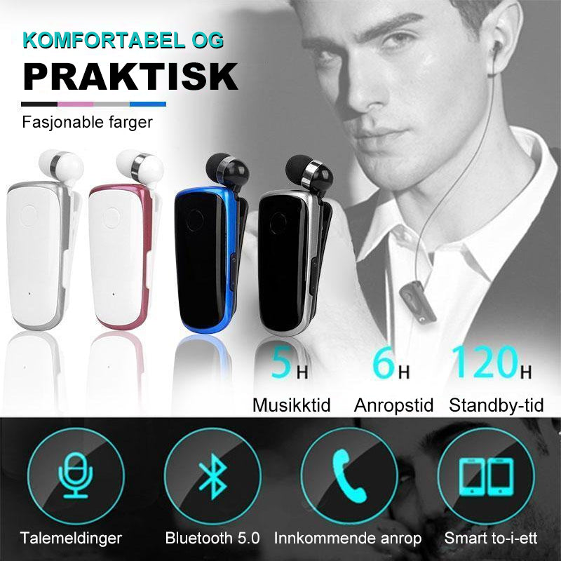 Collar-clip Bluetooth Headset