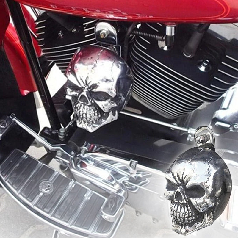 Motorcycle Skull  Horn Cover