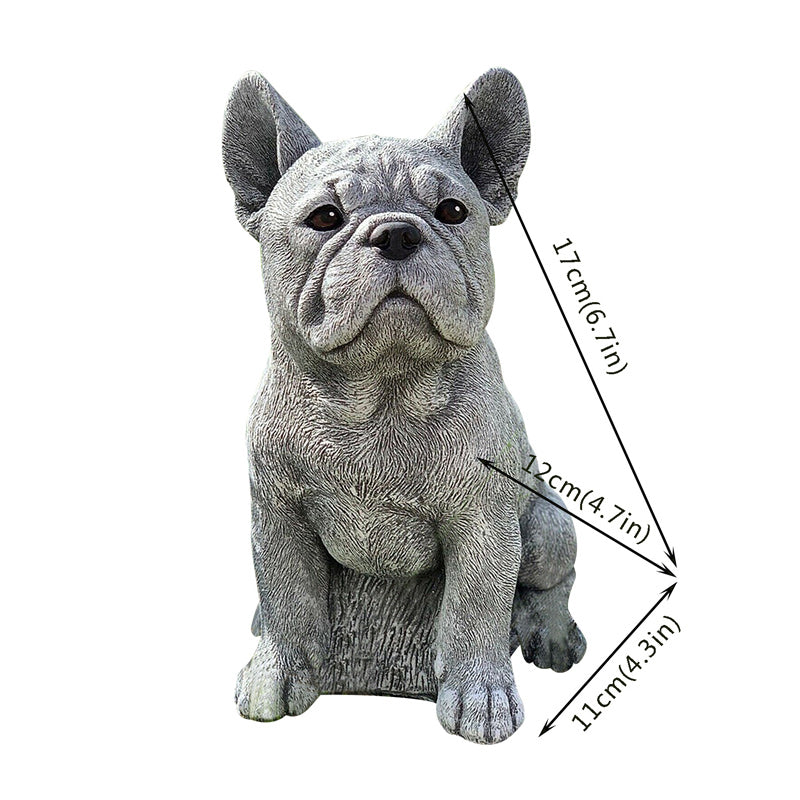 French Bulldog Statue Garden Decoration
