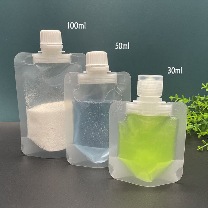 Portable Travel Fluid Dispensing Packing Bag