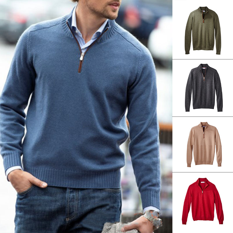 Men's Big-Tall Sweater Fleece Quarter-Zip