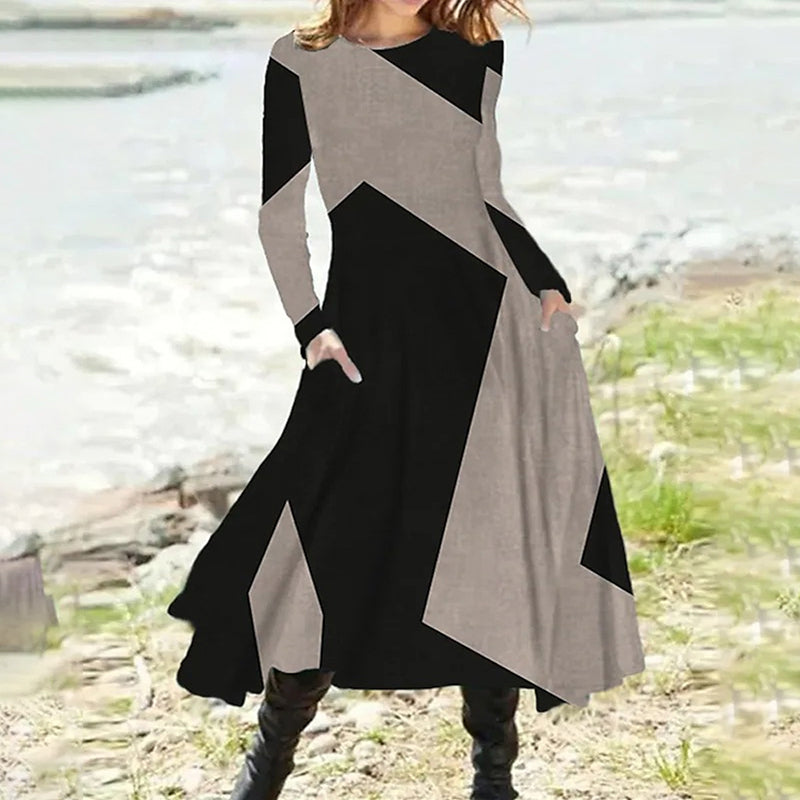 Pocket Print Dress